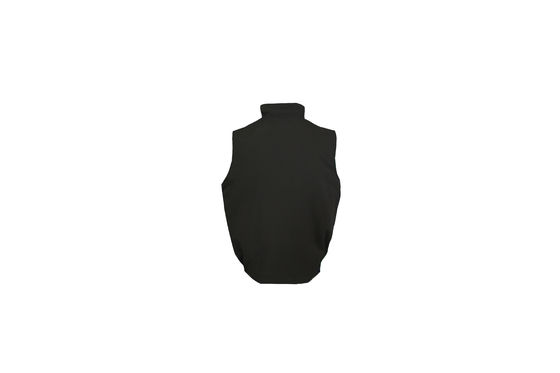 100% Polyester Fleece Lined 413 GSM Vest Sleeveless Jacket Thermal Black